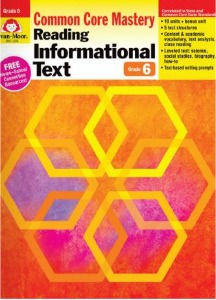 Common Core Mastery : Reading Informational Text 6 TG